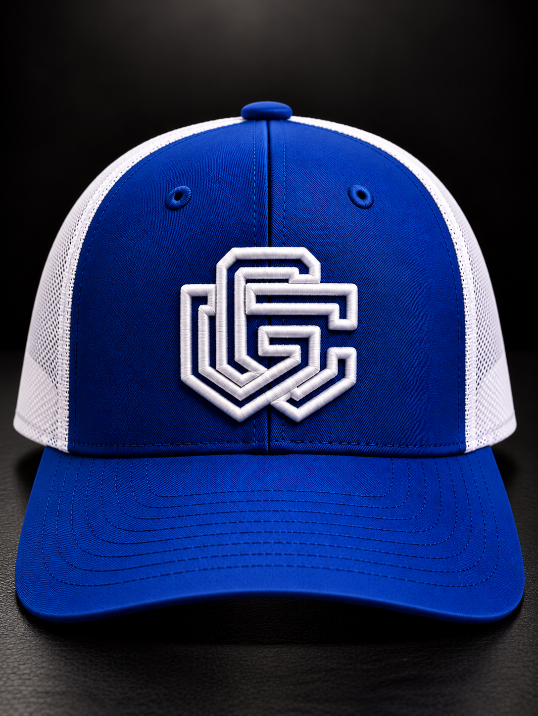 GC Trucker Cap — Blue / White