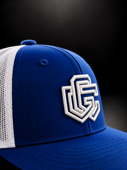 GC Trucker Cap — Blue / White