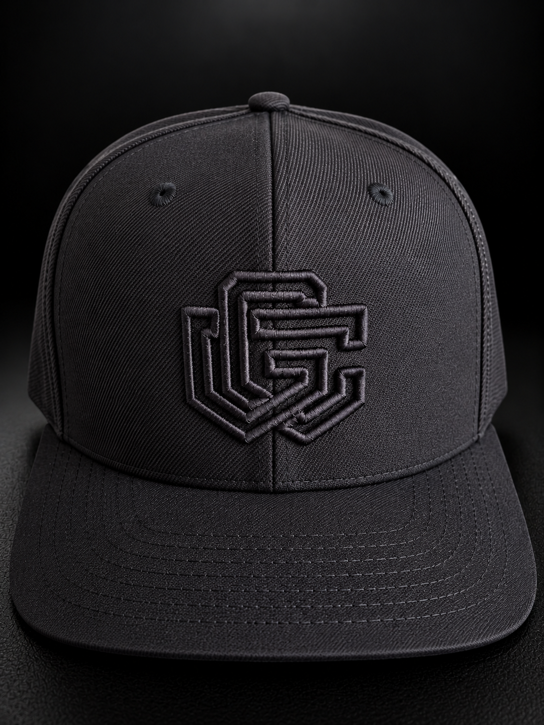GC Snapback Cap — Triple Black