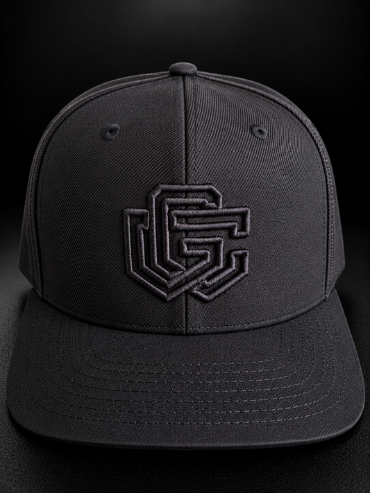 GC Snapback Cap — Triple Black
