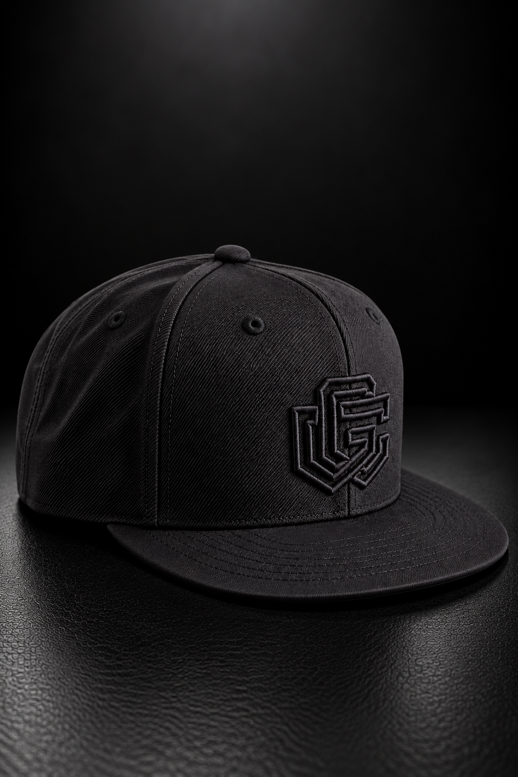 GC Snapback Cap — Triple Black