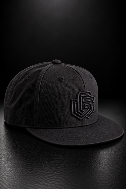 GC Snapback Cap — Triple Black