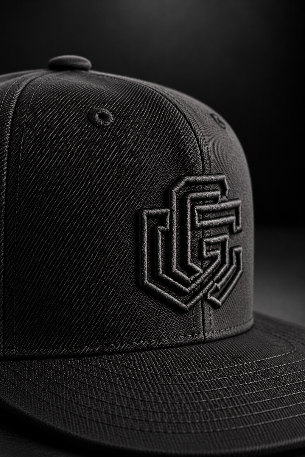 GC Snapback Cap — Triple Black