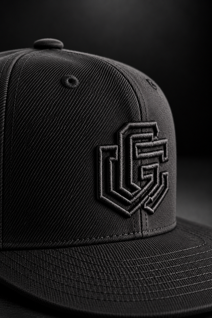 GC Snapback Cap — Triple Black