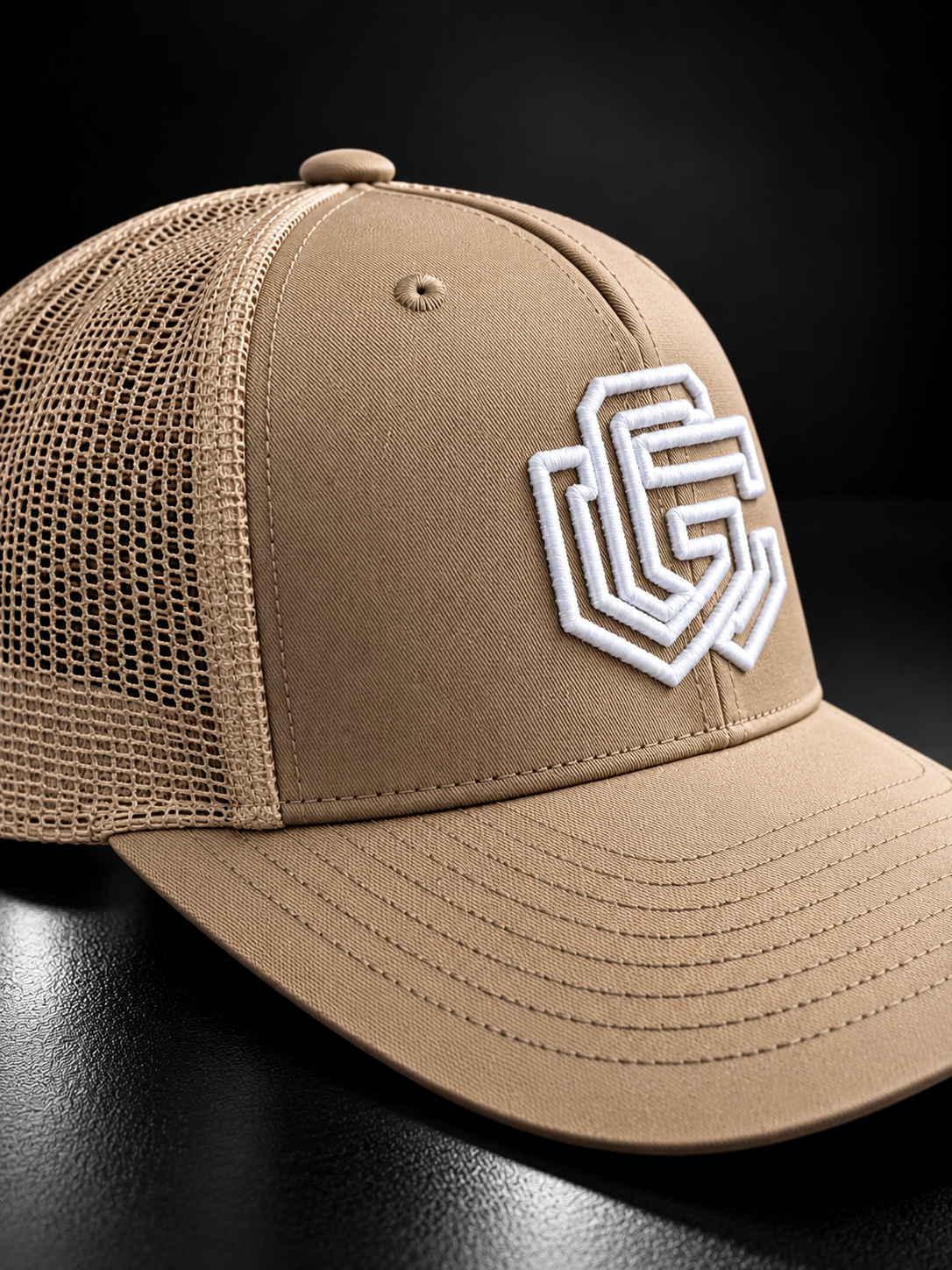 GC Trucker Cap — Beige