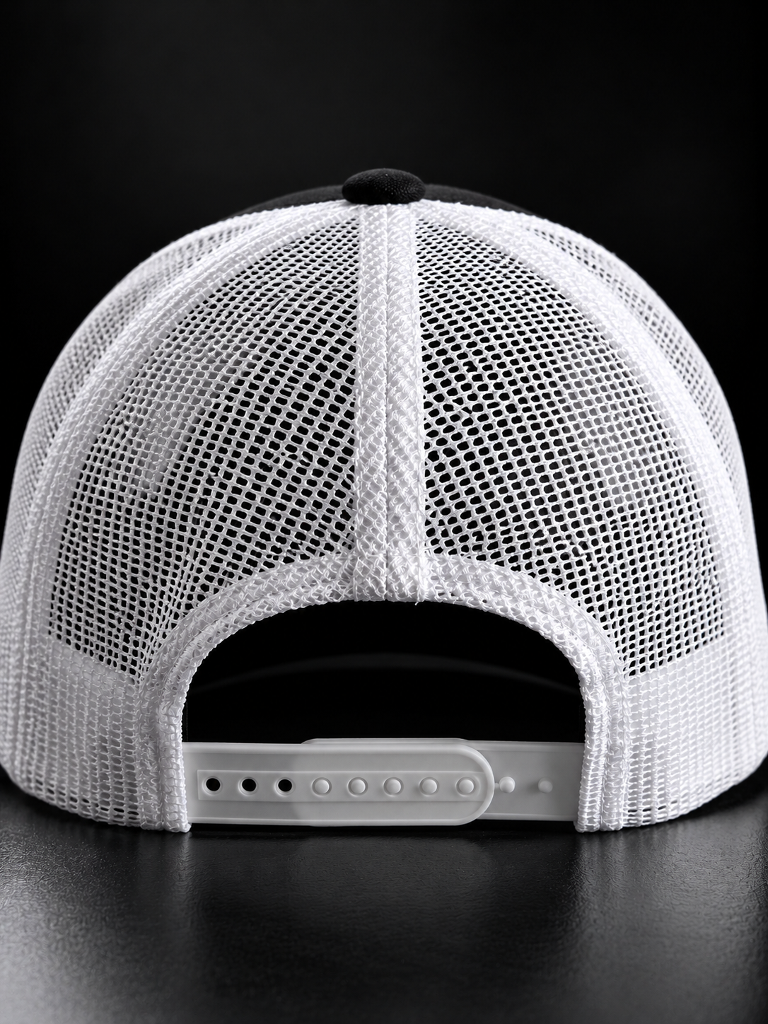 GC Trucker Cap — Black / White