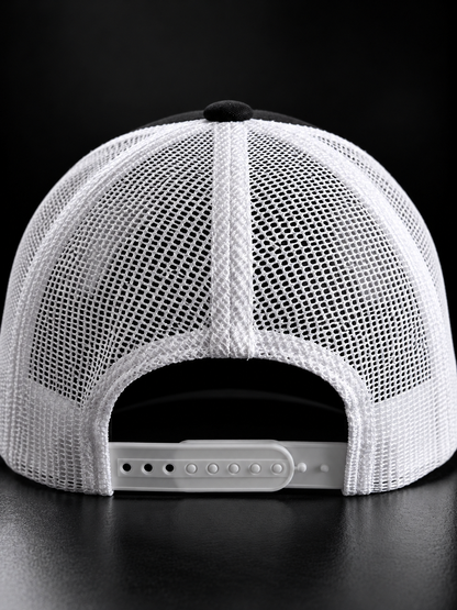 GC Trucker Cap — Black / White